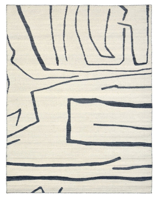 MINIMAL ART REVERSIBLE RUG - WHITE