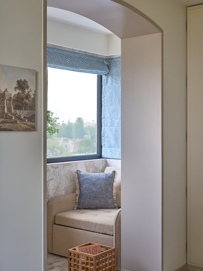 SIENNA CUSHION in BLUE- styled - ALTROVE