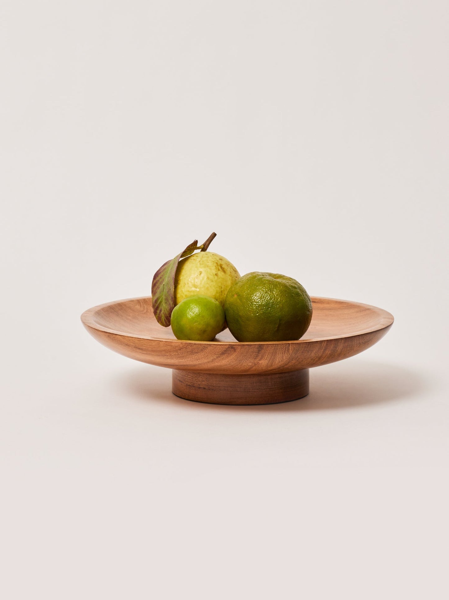 Raise Flat Bowl, Acacia Wood - Fleck
