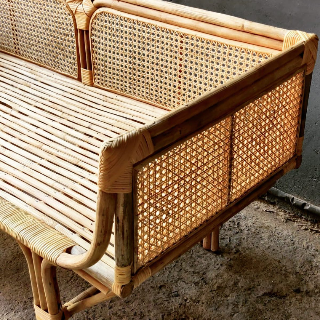 Rattan Chaise Lounge