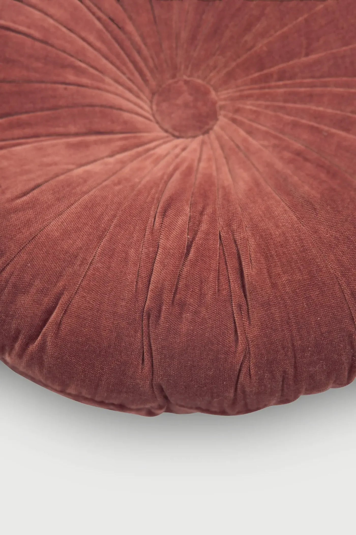CUDDLE RHUBARB VELVET ROUND CUSHION