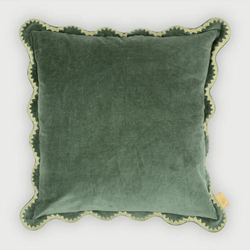 MIRAGE SCALLOP EUCALYPTUS CUSHION COVER