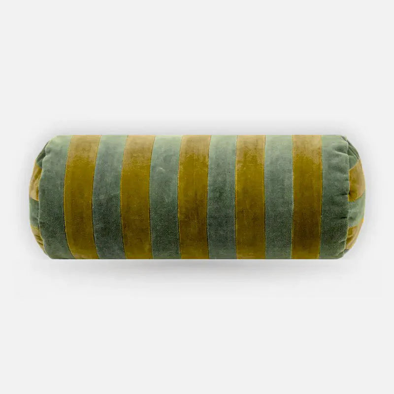 HOLLY EUCALYPTUS STRIPED BOLSTER COVER