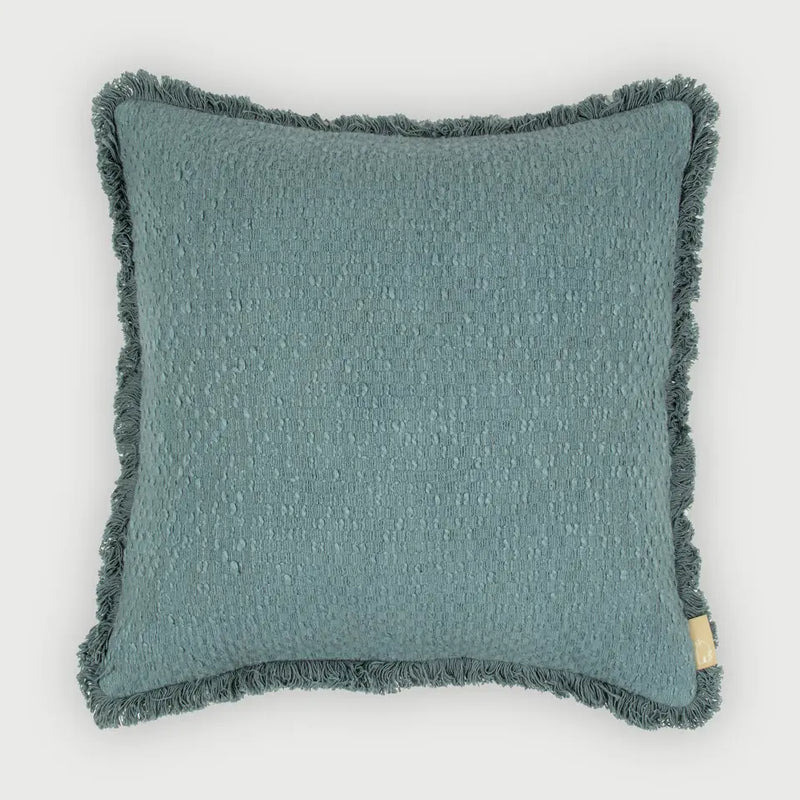 REED AZURE SLUB CUSHION COVER