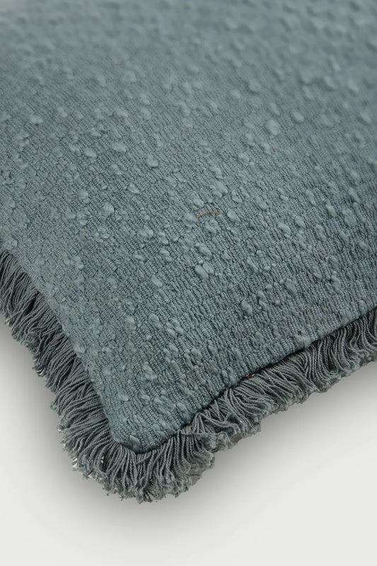 REED AZURE SLUB CUSHION COVER