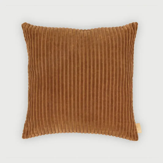 LUNA TAN BROWN VELVET CUSHION COVER