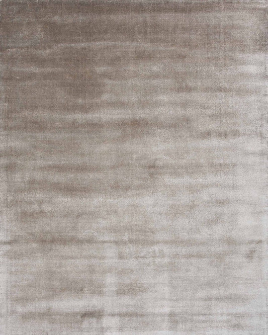 SOLID SILK RUG - GREIGE
