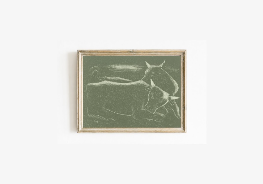PAIR OF COWS