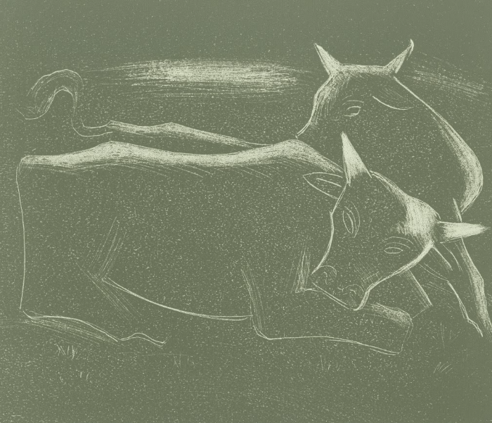 PAIR OF COWS