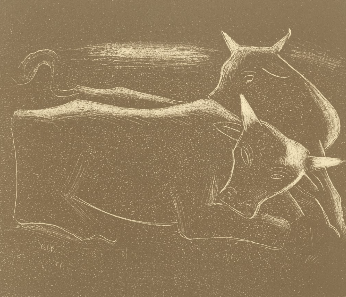 PAIR OF COWS