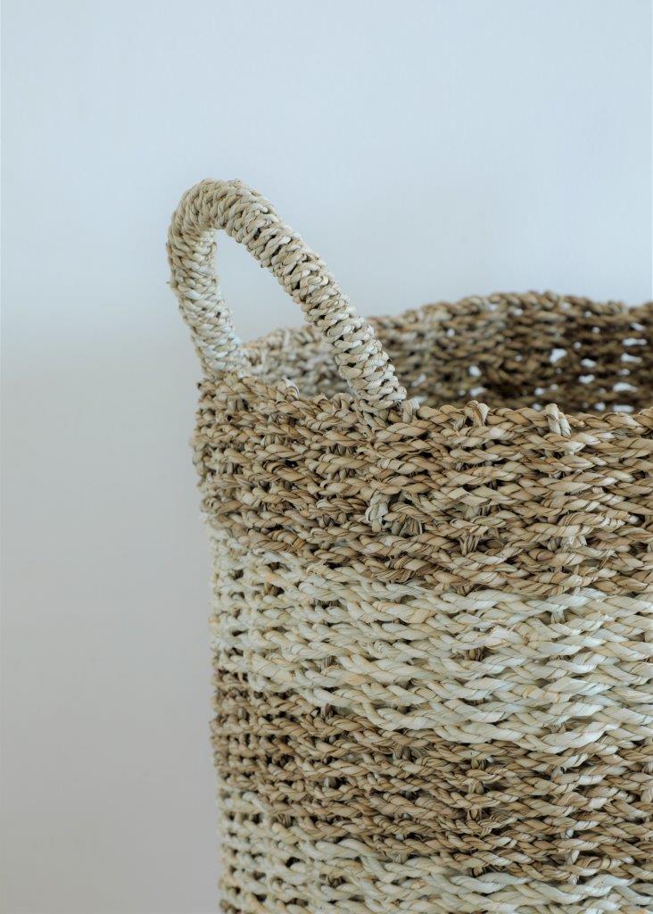 TWO TONE BASKET NATURAL