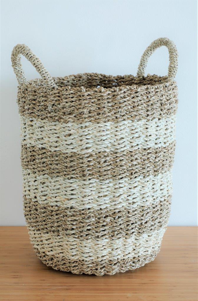 TWO TONE BASKET NATURAL