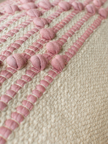 ABDEL CUSHION in PINK -detail- ALTROVE