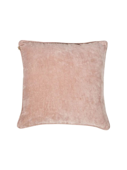 SOFT PINK VELVET CUSHION COVER