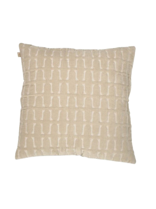 TWIG OATMEAL EMBROIDERED CUSHION COVER