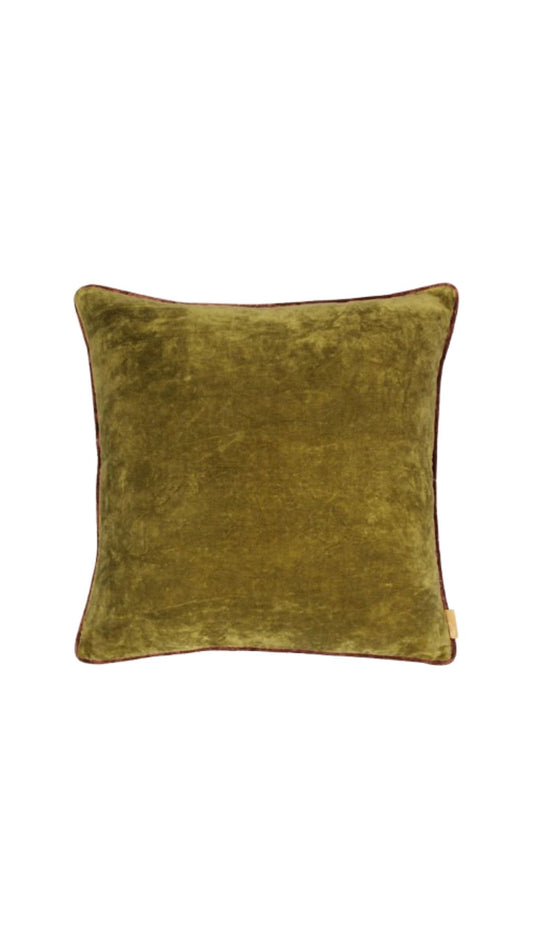 GLOW OLIVE GREEN CUSHION COVER