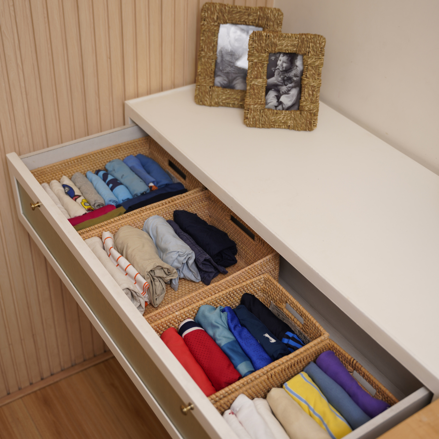 Rattan drawer organizers, Woven storage baskets, Closet organizer bins, Handwoven drawer dividers, Natural fiber drawer baskets, Eco-friendly clothing organizers, Wardrobe storage baskets, Foldable drawer containers, Wicker drawer boxes, Drawer organizer for clothes. 

