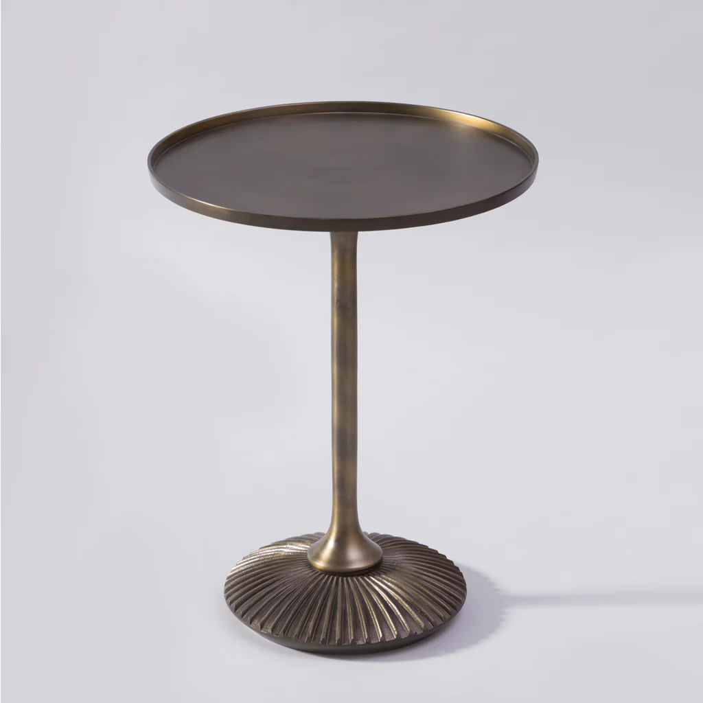 ANTIQUE BRASS SIDE TABLE