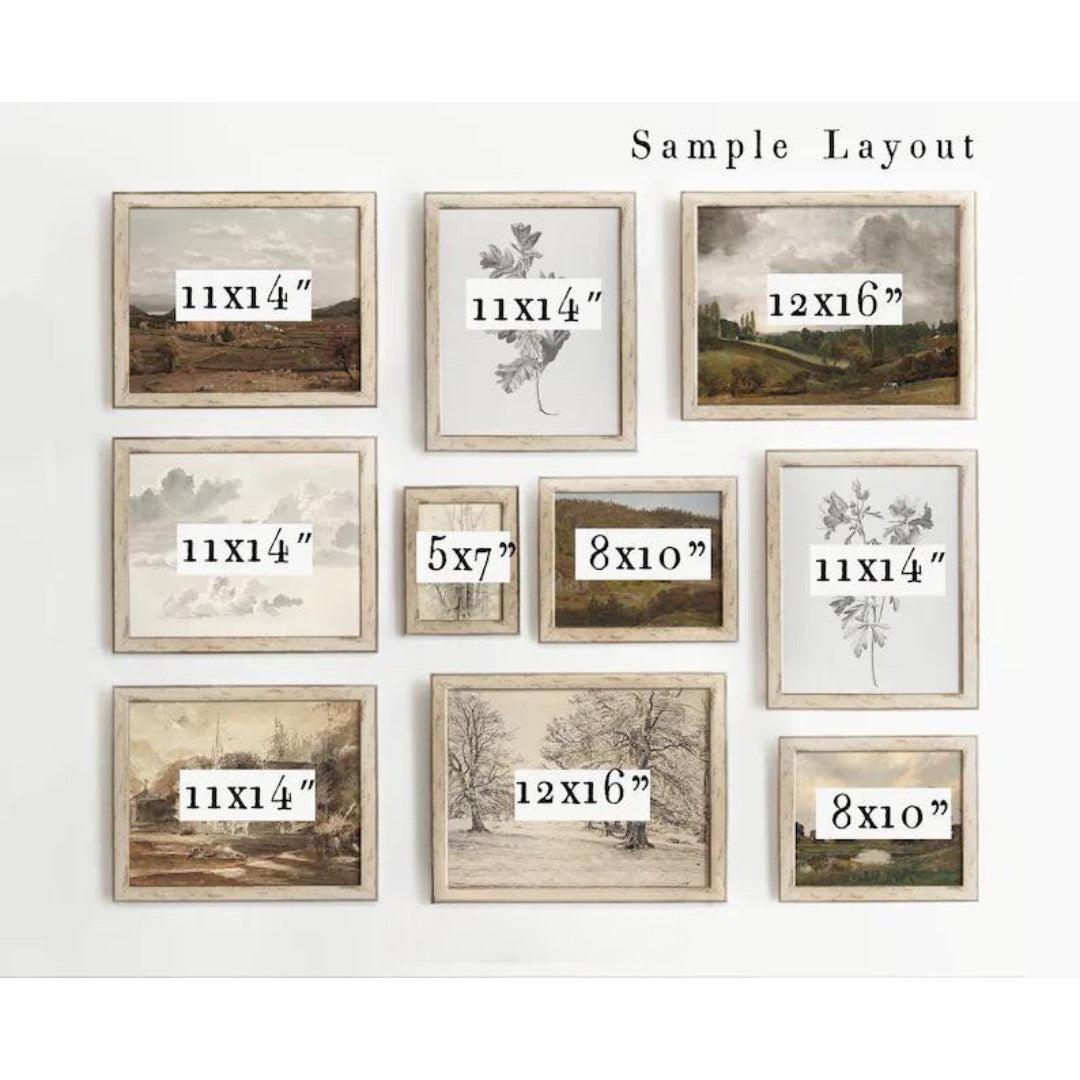 NEUTRAL AUTUMN GALLERY WALL SET OF 10