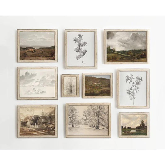 NEUTRAL AUTUMN GALLERY WALL SET OF 10