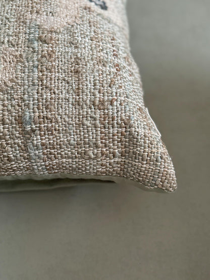 AYDIN KILIM CUSHION in GREEN- details- ALTROVE