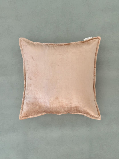 ALANA VELVET CUSHION in BEIGE - velvet cushion cover - ALTROVE