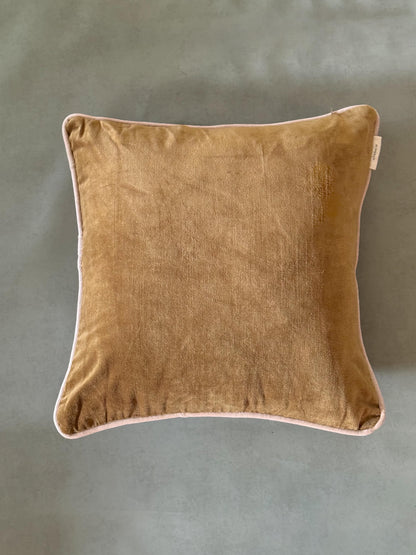 LILA VELVET CUSHION in BROWN- velvet cushion cover - ALTROVE 