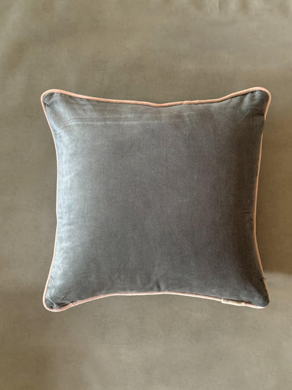 LILA VELVET CUSHION in BLUE - velvet cushion cover - ALTROVE 