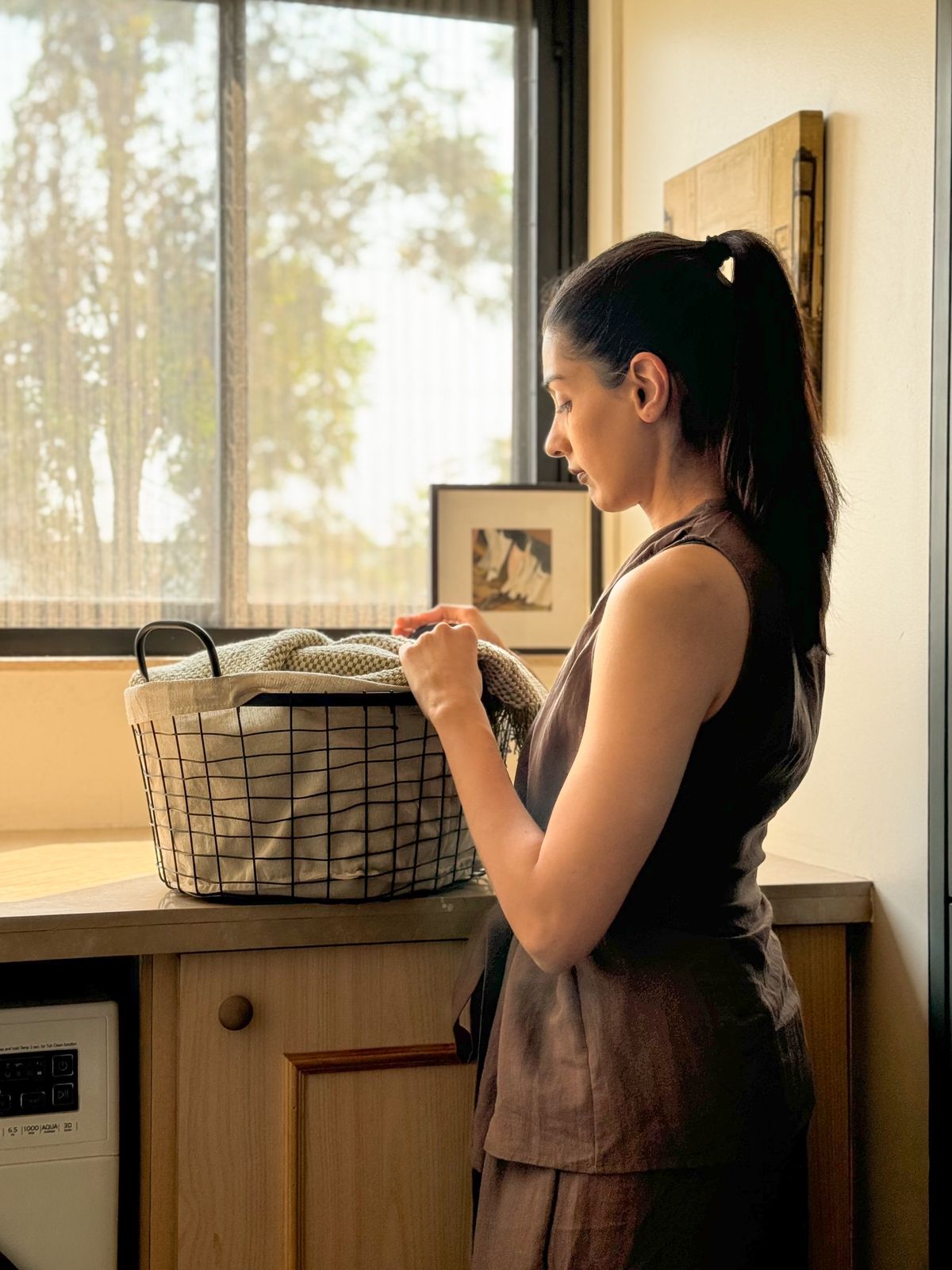 WIRED LAUNDRY BASKET