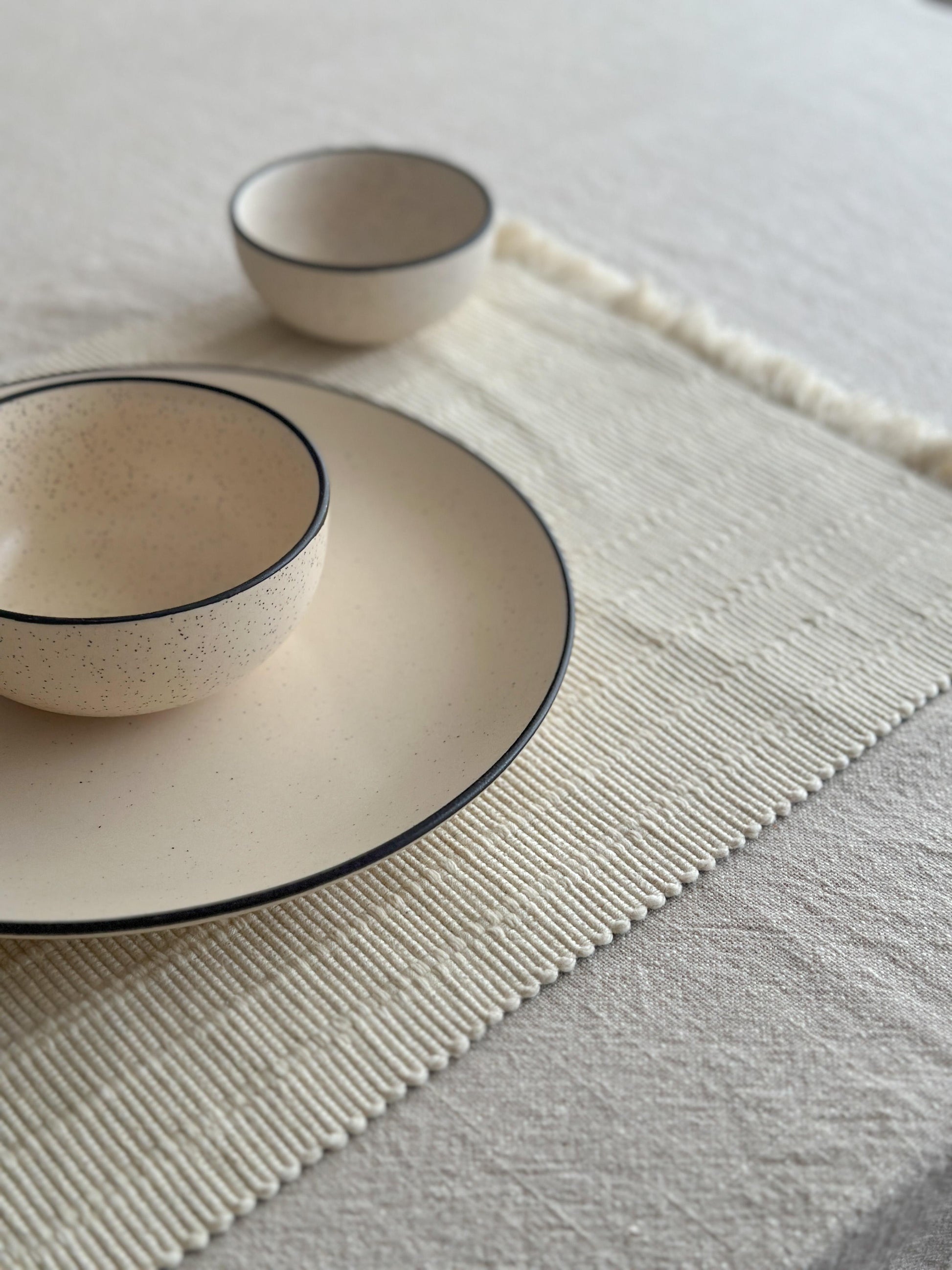 Ivory Dining Table mat