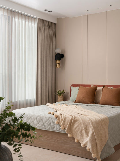 EIVIE CUSHION in brown - styled - ALTROVE