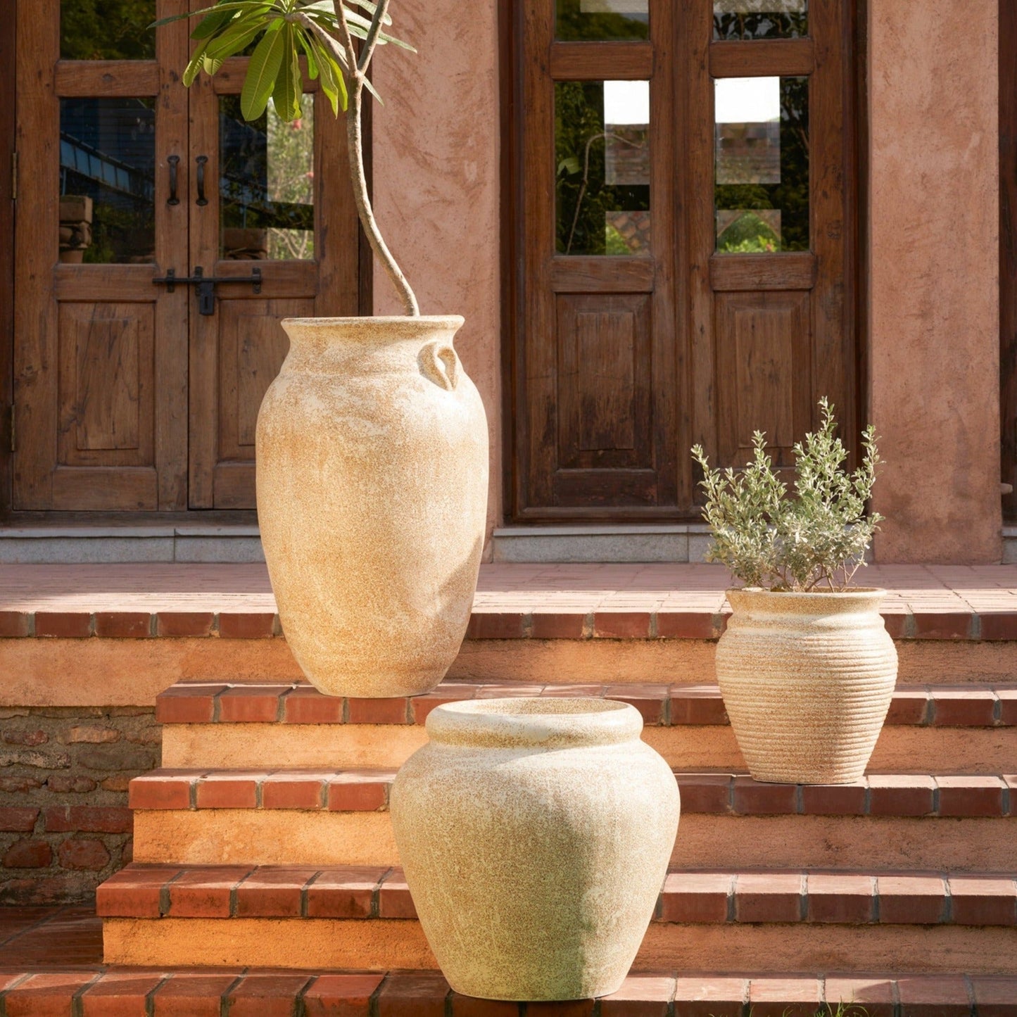 Amalfi Planter - Beige - Ripples Home