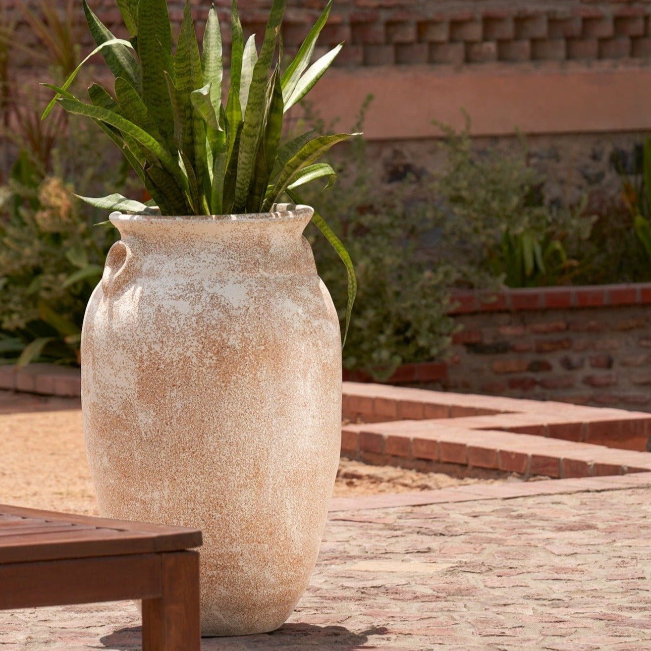 Amalfi Planter - Beige - Ripples Home