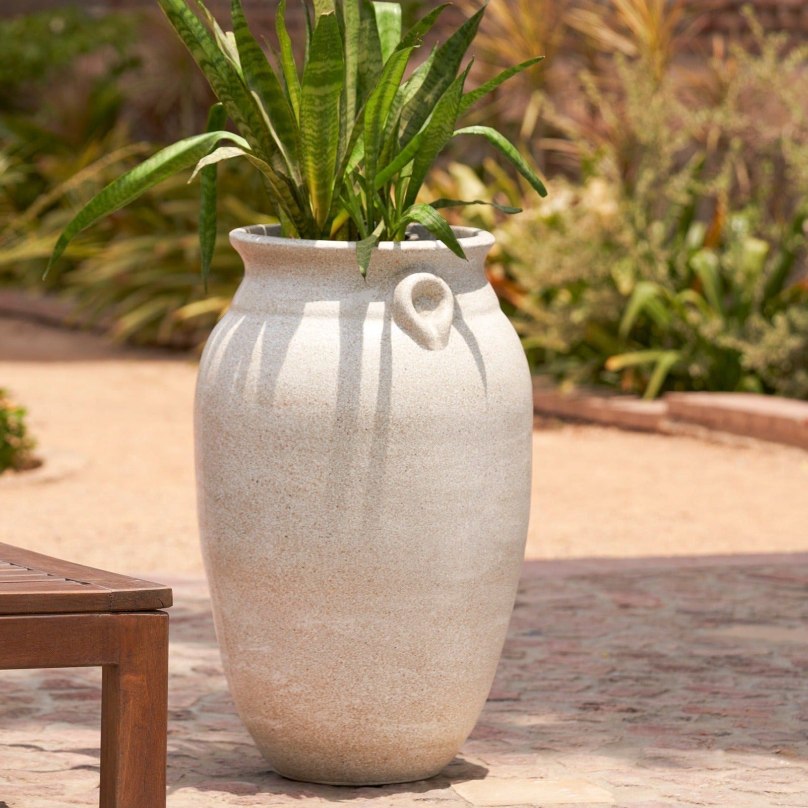 AMALFI PLANTER LIGHT GREY