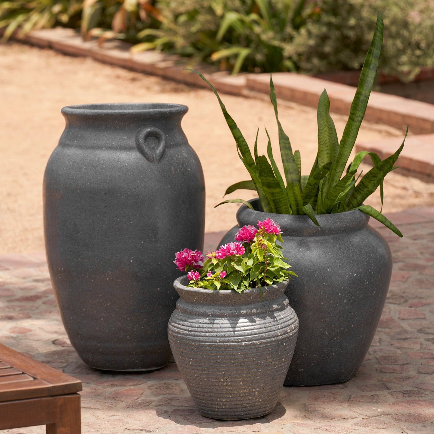 Capri Planter - Dark Grey - Ripples Home