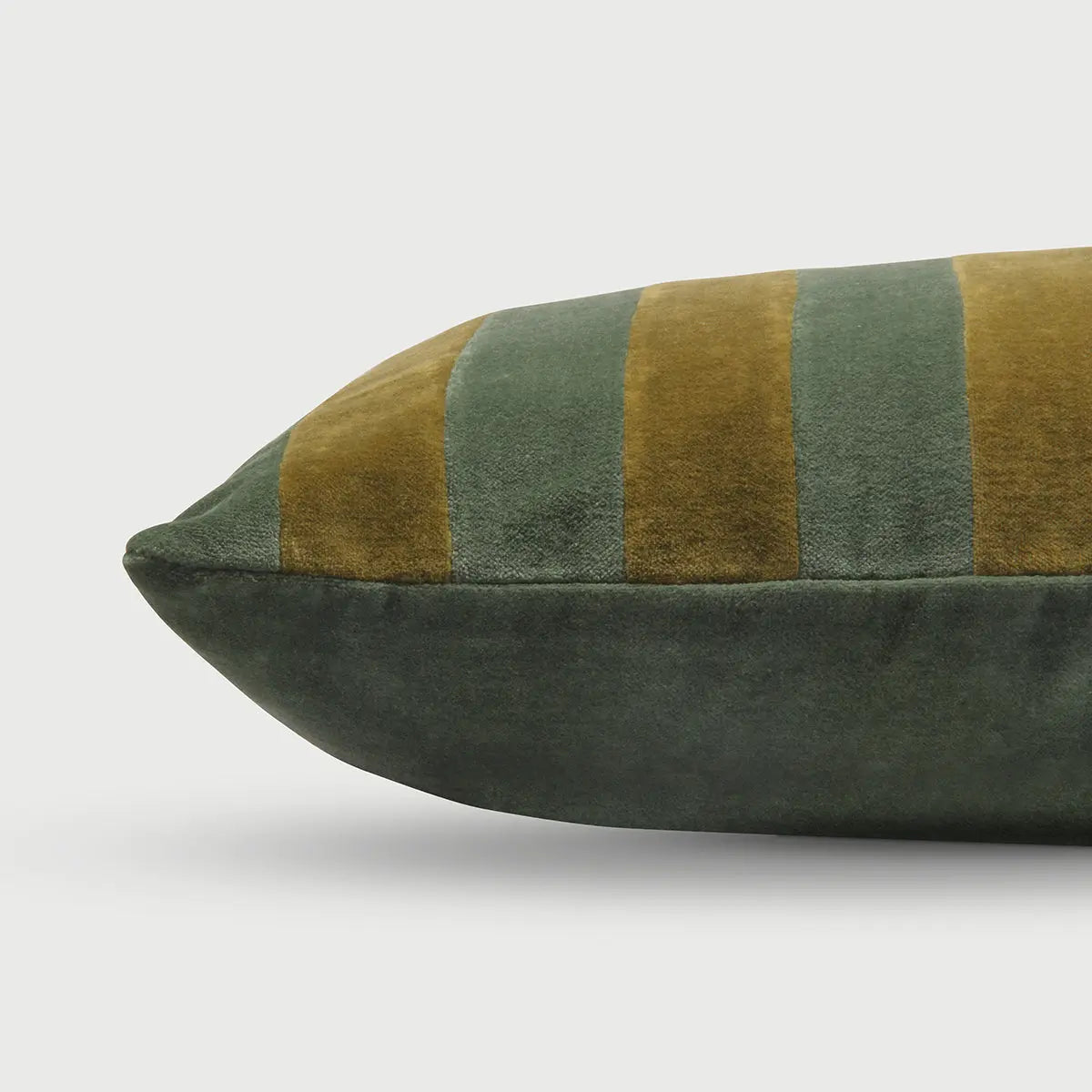 HOLLY EUCALYPTUS VELVET STRIPE CUSHION COVER