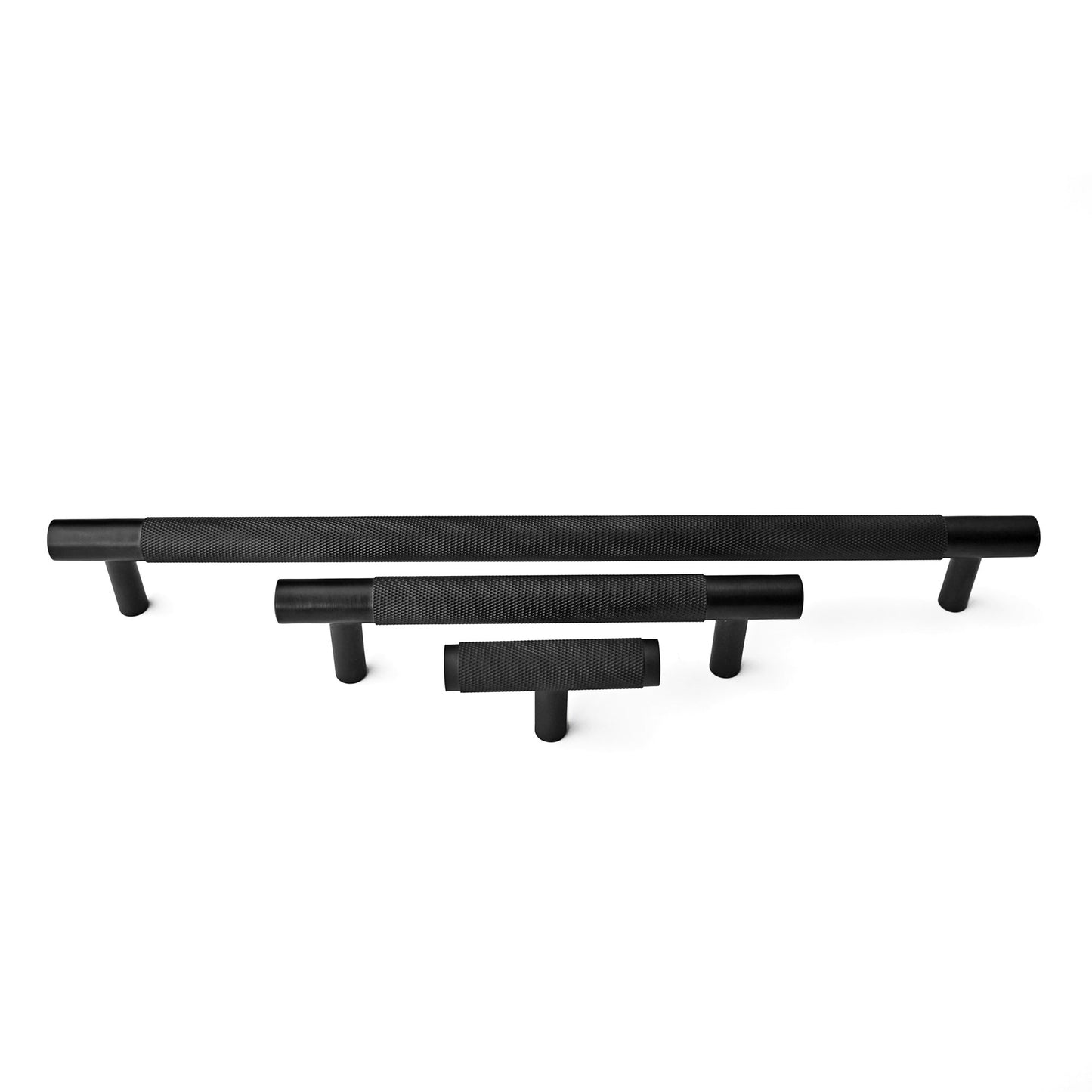 MIDNIGHT BLACK TEXTURED BRASS CABINET DRAWER HANDLE PULL