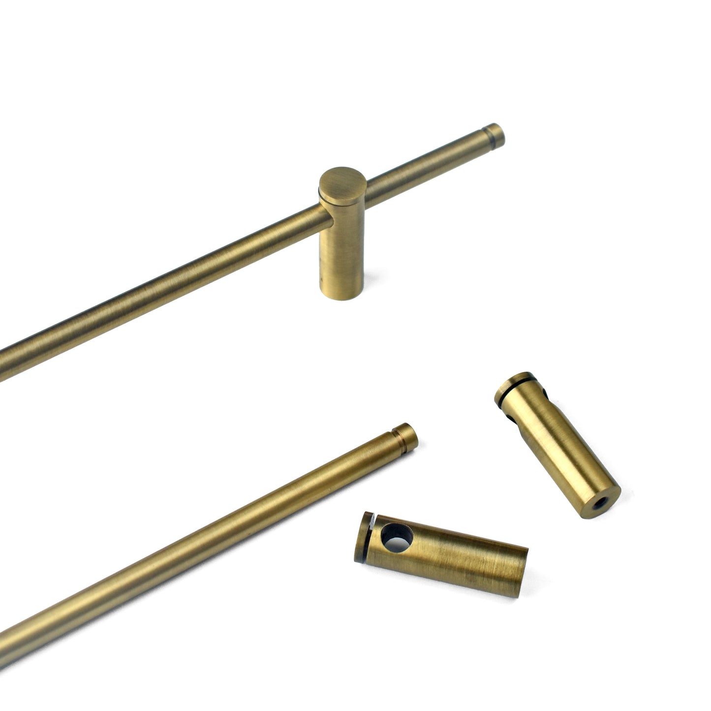 ARDEN ANTIQUE BRASS ADJUSTABLE CABINET WARDROBE PULL AND HANDLE