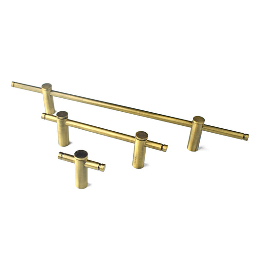 ARDEN ANTIQUE BRASS ADJUSTABLE CABINET WARDROBE PULL AND HANDLE