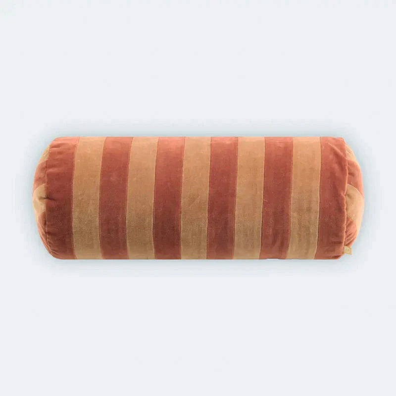 HOLLY SPICE STRIPED BOLSTER COVER