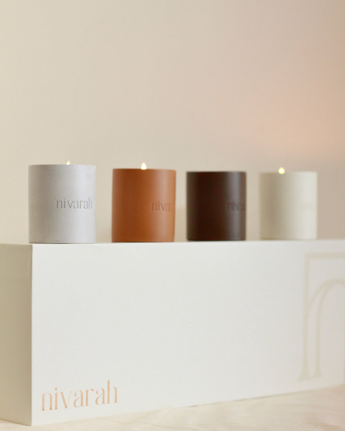 PACK OF 4 SCENTED CANDLES