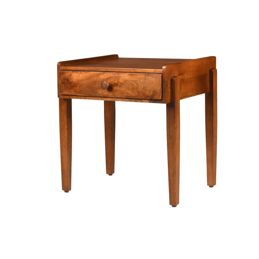 Porba Mango Wood Bedside Table