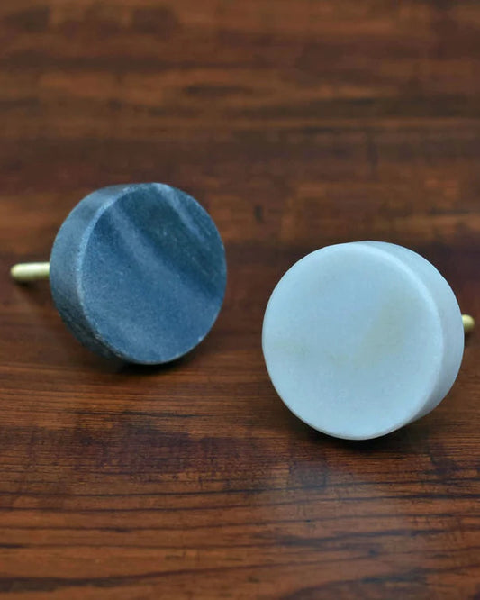 ROUND MARBLE CABINET DRESSER KNOB PULL
