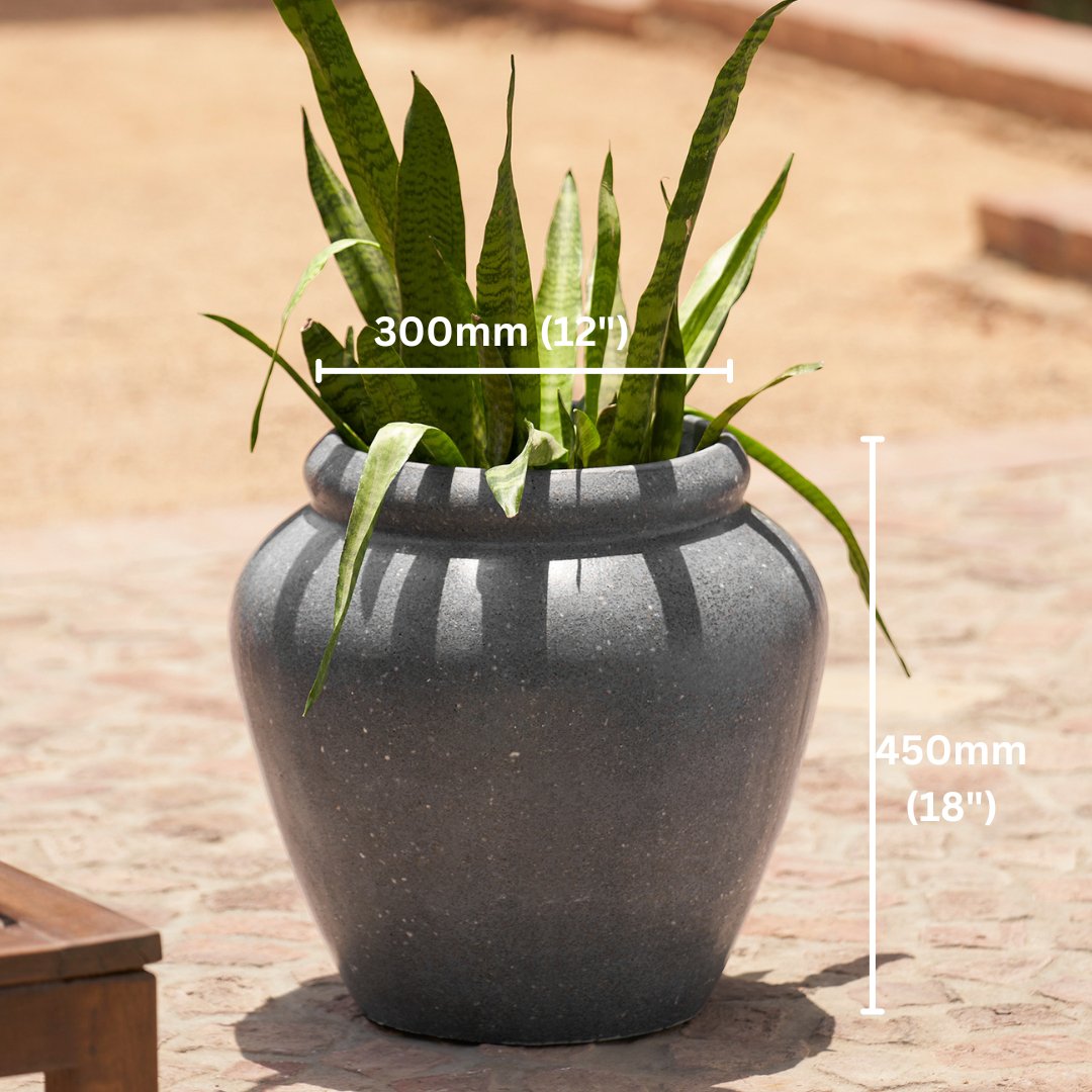 Tuscany Planter - Dark Grey - Ripples Home