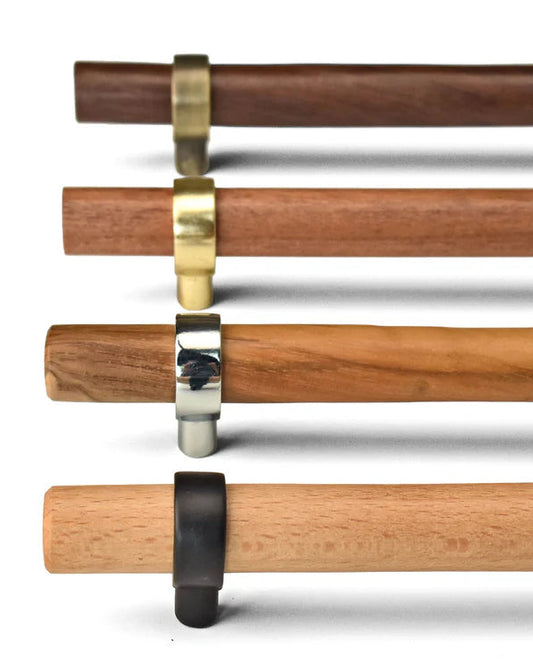 VERA NATURA ADJUSTABLE WOOD CABINET DRAWER HANDLES