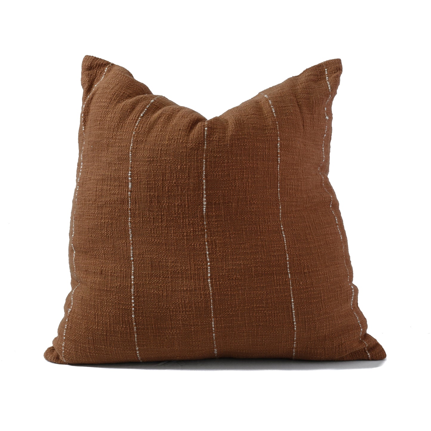 Hand woven Terracotta Sham cotton cushion cover