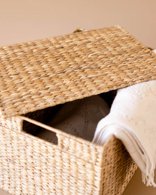 Handmade rattan storage baskets by Kolus Online