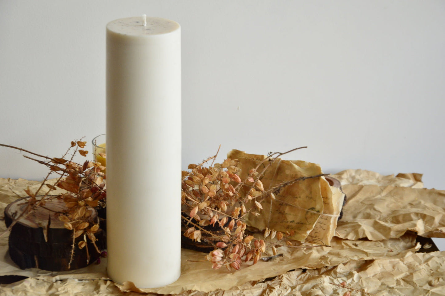 MIGHTY PILLAR CANDLE WHITE