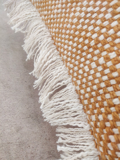 SIENNA CUSHION in YELLOW - details - ALTROVE