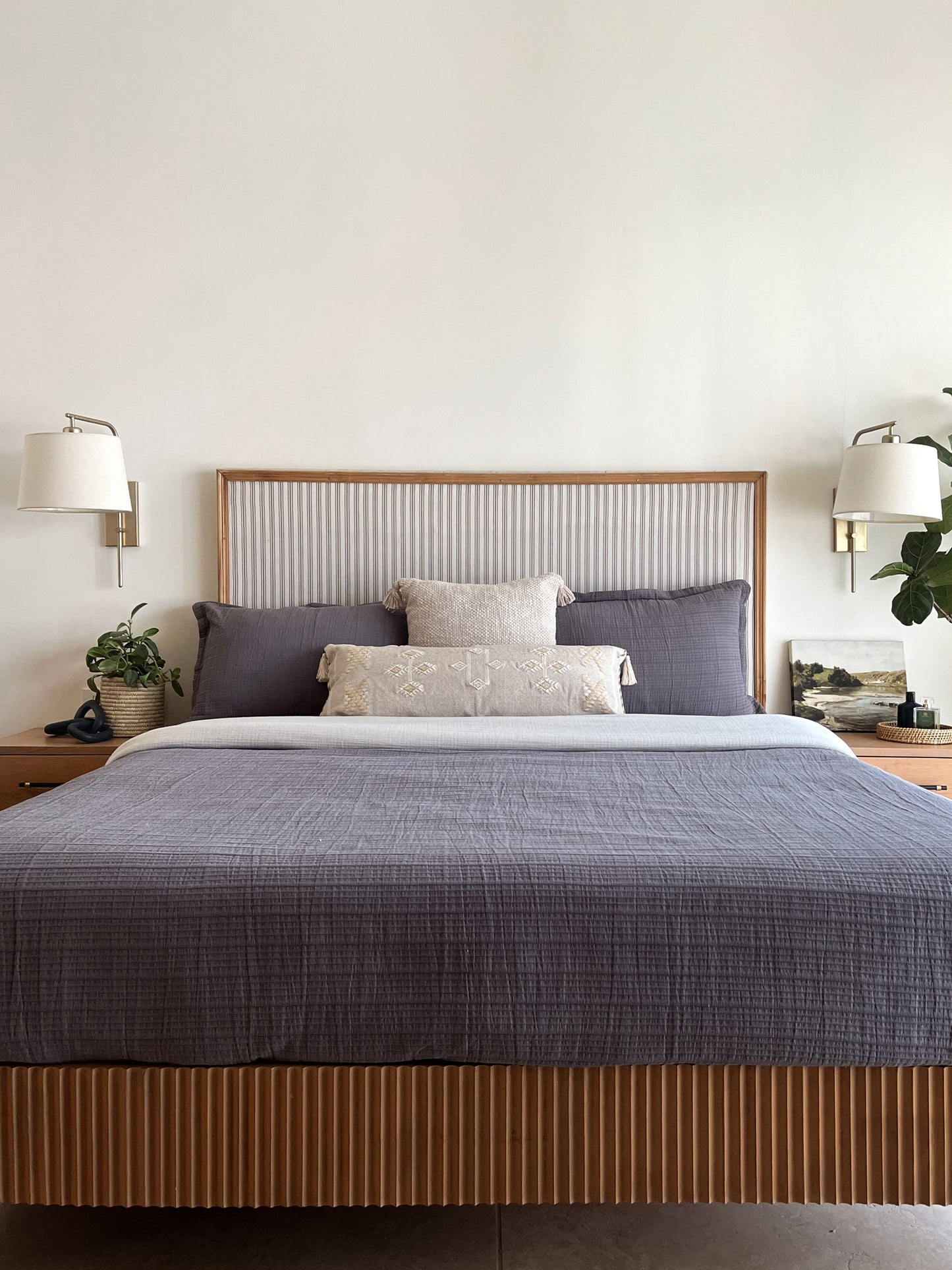 LIAM RIBBED COTTON BEDCOVER